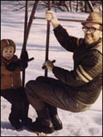 Stanley Kellogg and his grandson Eric Strader
