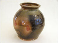 Jar - shino glaze